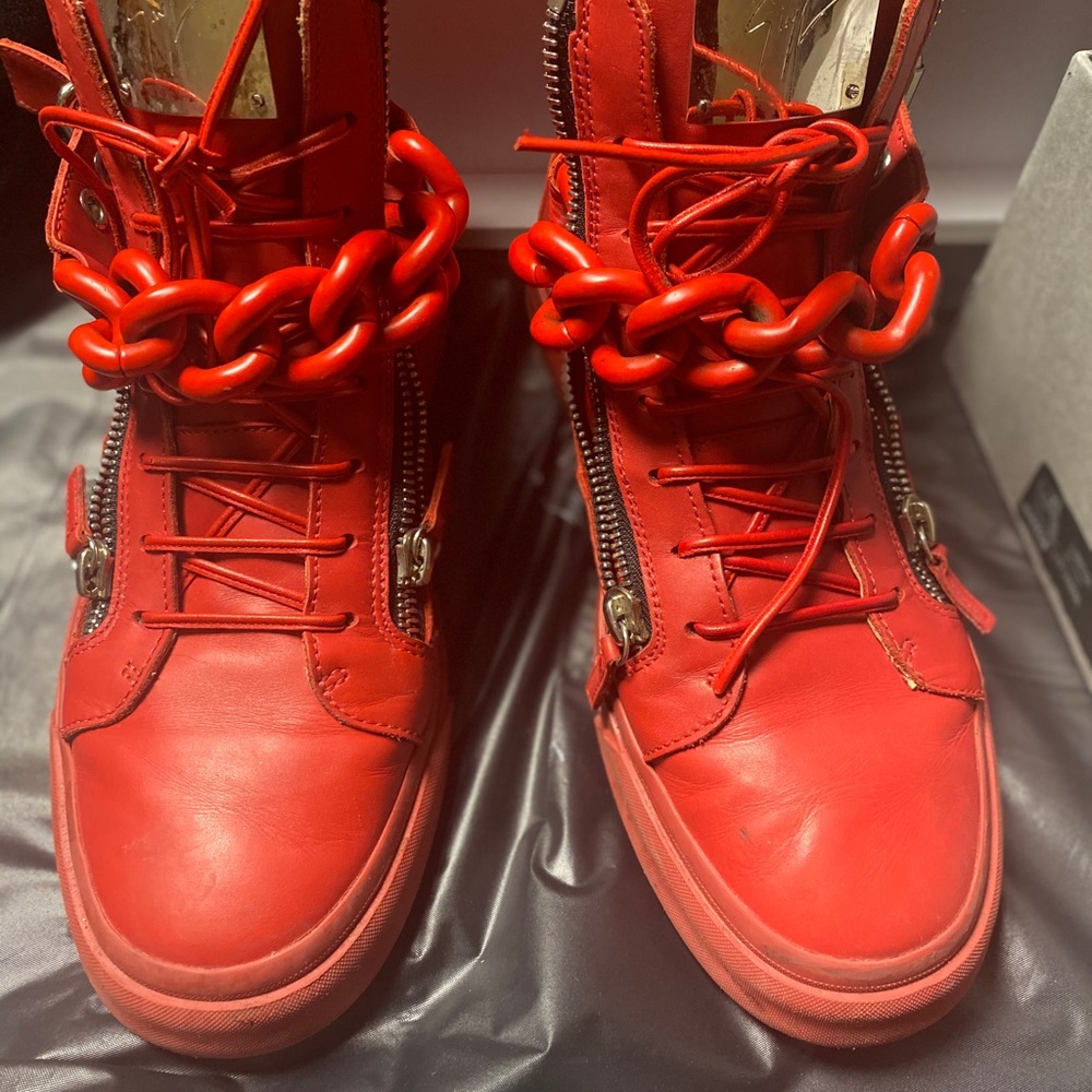 Giuseppe Zanotti Red w/ Red Chain